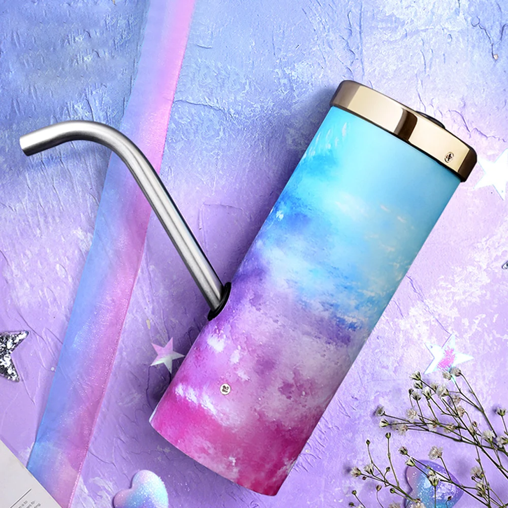 Water Bottle Pump USB Charging Wireless Auto Portable Electric Dispenser Stars Drinking 1pcs | Дом и сад
