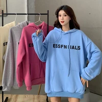 letter graphic essfniials harajuku aesthetic pullover womens mens pullover hoodie sweatshirt streetwear clothes couples 2021 new