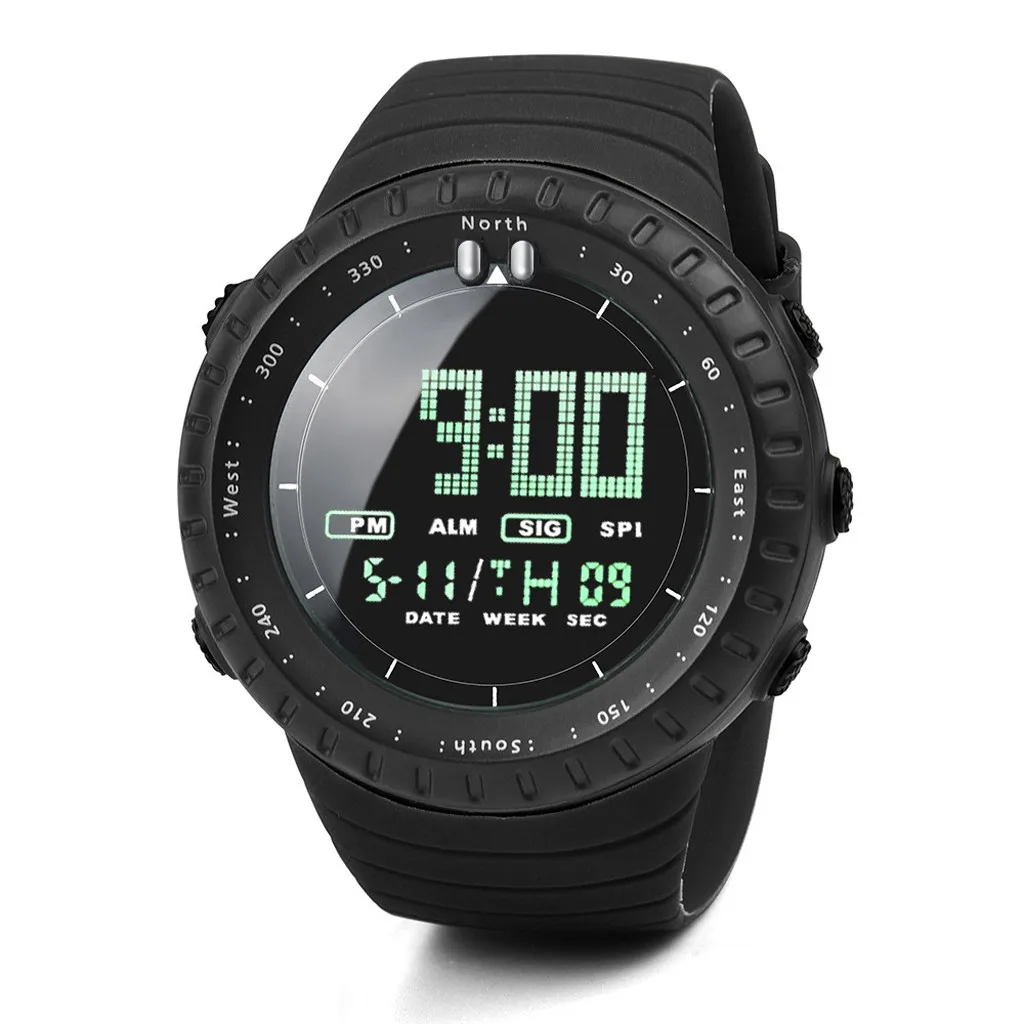 

Luxury Men Analog Digital Military Sport Led Waterproof Wrist Watch 2021 Men Sport Timing Watch Intelligent Electronic Watch