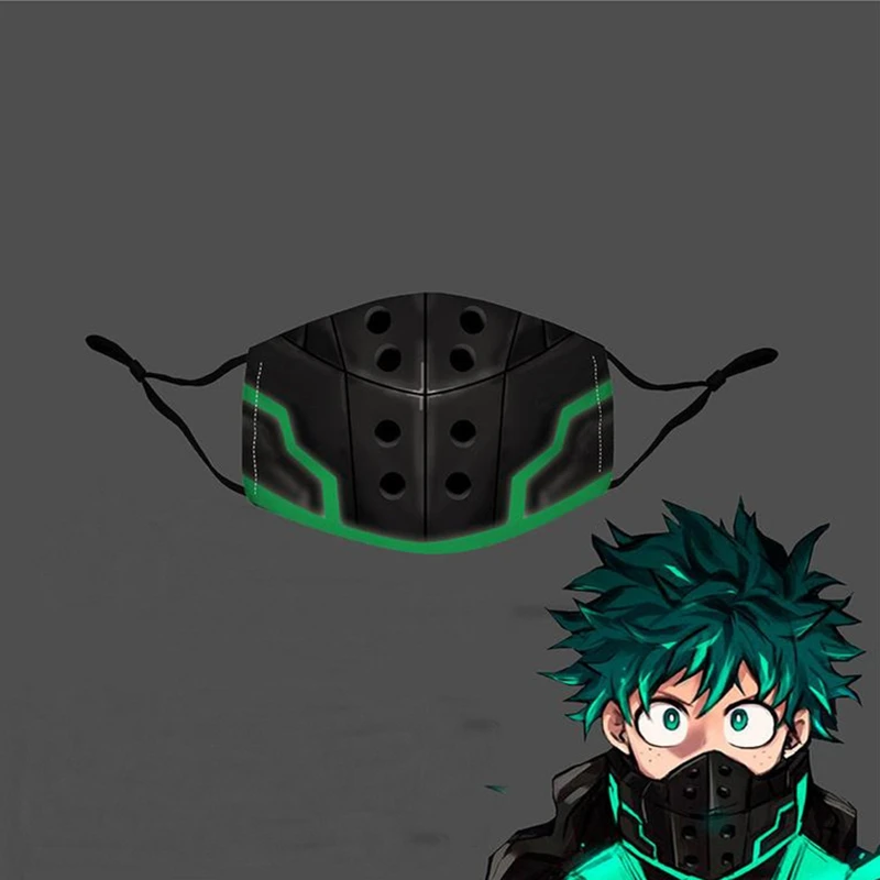 Аниме Мой герой Академия мидория изюку Косплей эдзяро костюм маска для лица
