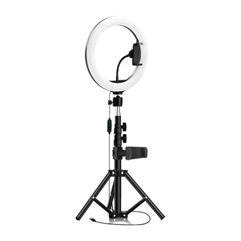 

Фонарь со светодиодной лампой 10 дюймов, селфи-лампа, складной кронштейн для iPhone 12120 см