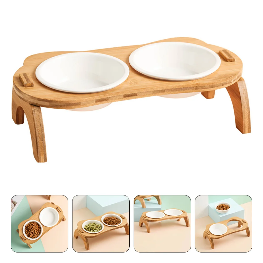 

1 Set Pet Bowl Feeder Cat Food Bowl Neck Protective Bowl Pet Feeder Bowl