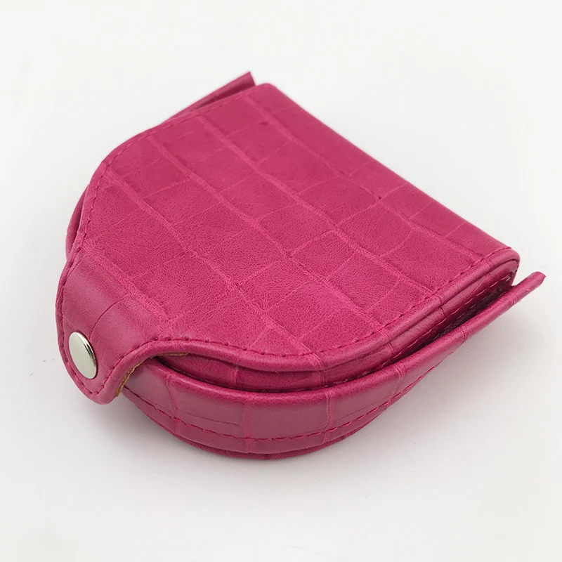 fuschia9005-M NICOLE& CO кошелек для монет на застежке, Винтажный дизайн, Индивидуальный маленький кошелек, мини кошелек для мелочи, мужской кошелек, Женский кошелек - Цвет: fuschia9005-M