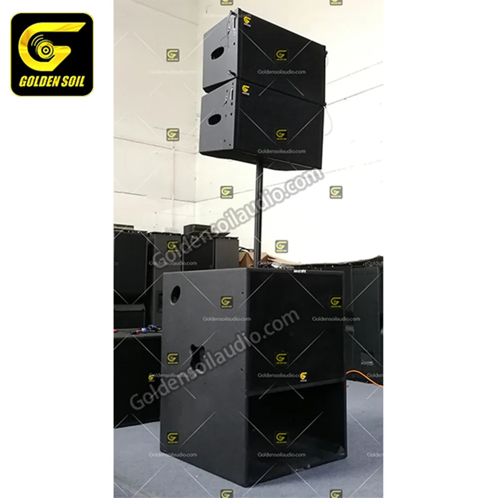 Goldenground Audio A102 двойная 10 дюймовая линейная акустическая система + A18A Одиночная 18