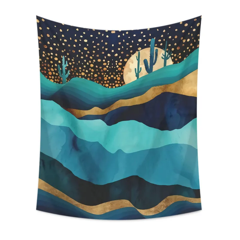 Богемный гобелен гор солнце с принтом Хиппи Мандала настенный подвесной фон