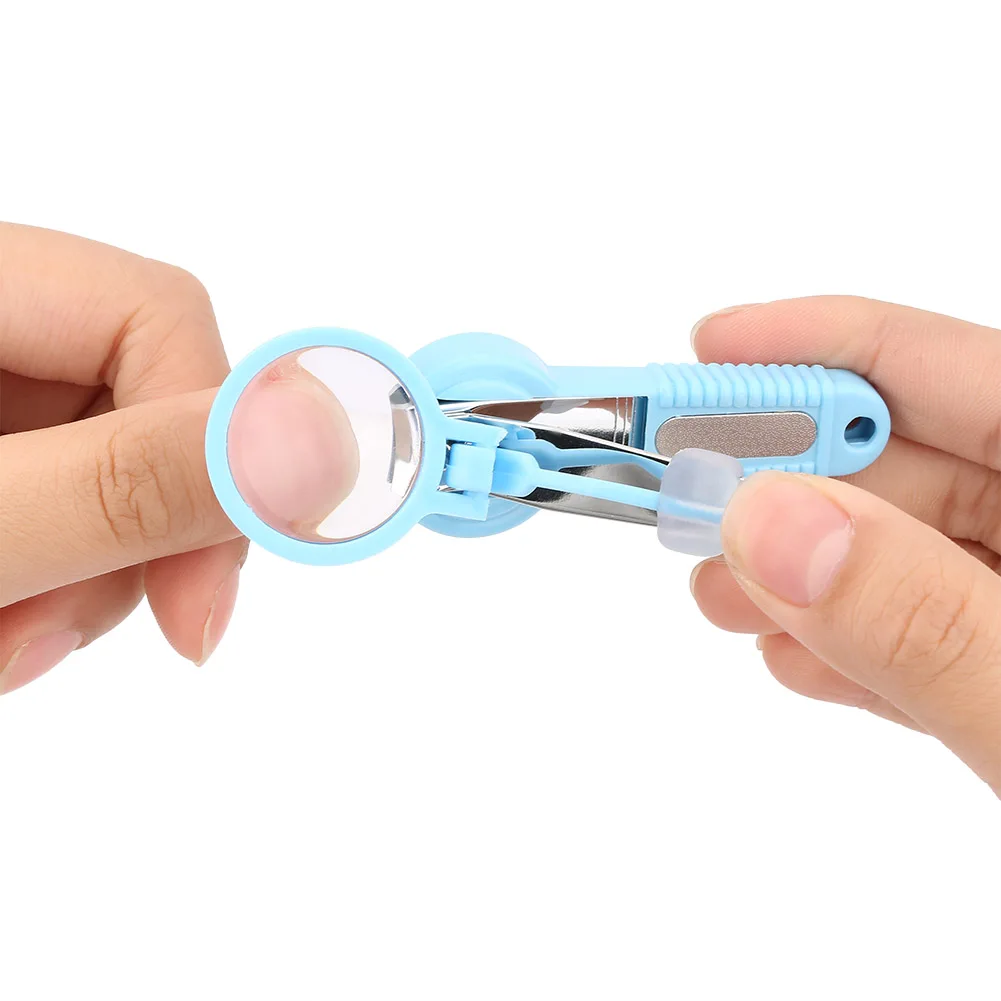 New Magnifying glass Safety Nail Clippers Scissors Cutter For Newborn Baby Convenient Daily Shell Shear Manicure Tool | Мать и ребенок