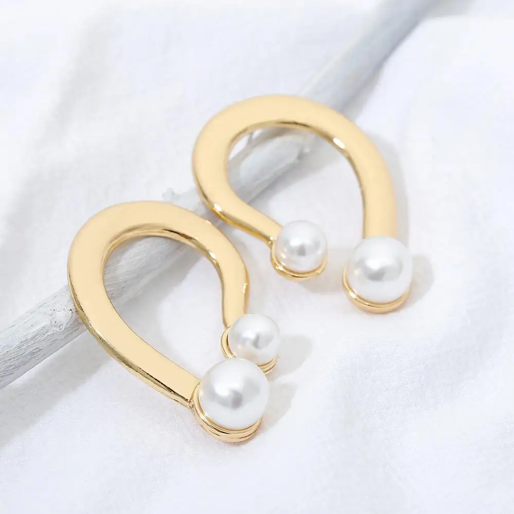 

10 Styles Bohemia Earrings Natural Pearl RhineStone Geometry For Women Anniversary Prom Wedding Jewelry Gift Accessories