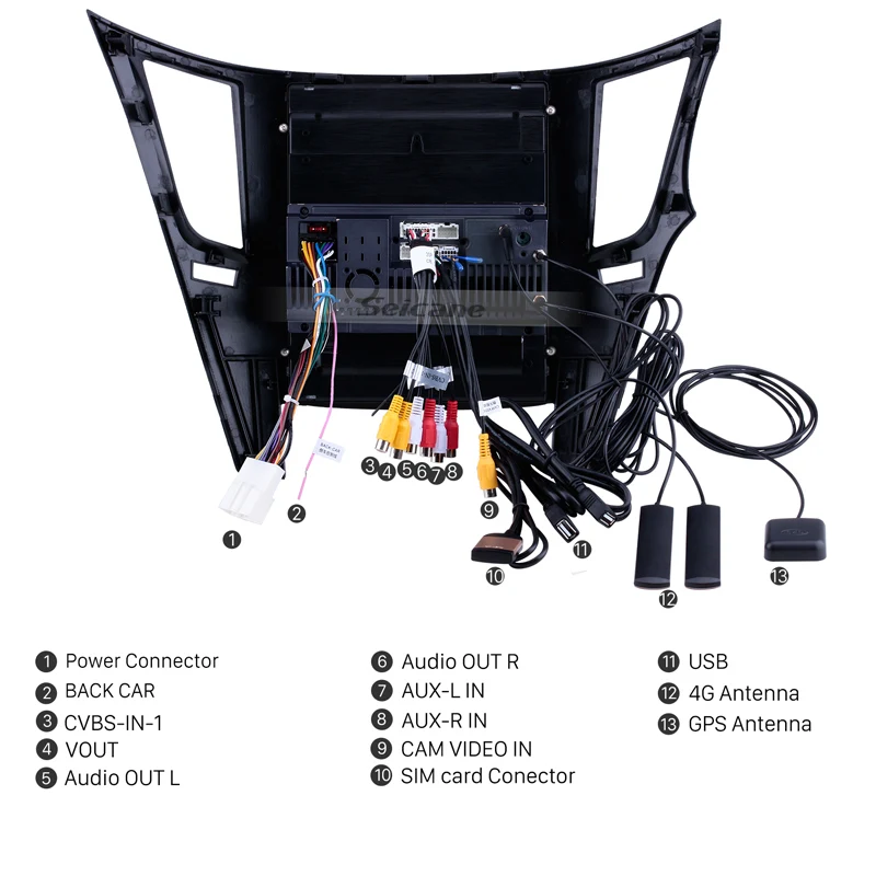 Seicane Android 9 1 7 дюймов Оперативная память 2 Гб стерео Авто Радио для Subaru Outback 2010-2014 GPS