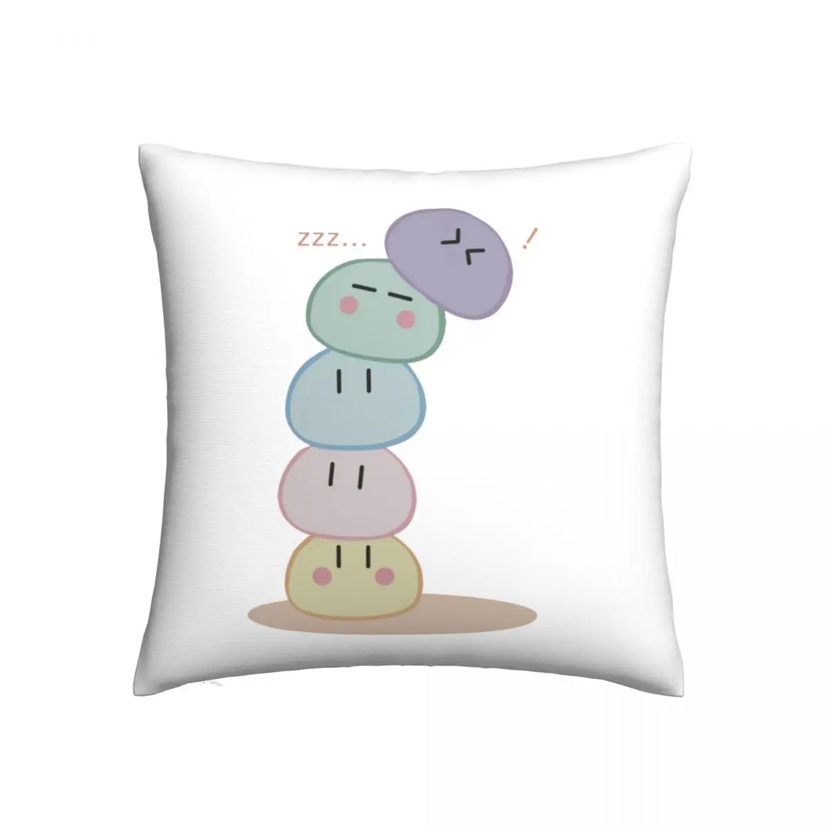 

Clannad Pillow Case Dango Pile Summer Colored Pillowcase Polyester Travel Zipper Cover