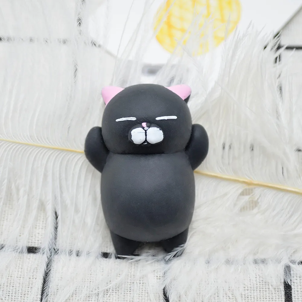 

Cute Mochi Cat Squeeze Healing Fun Kids Kawaii Toy Stress Reliever Decor Stress Toys Interesting Soft Squeeze Toy antistress gif