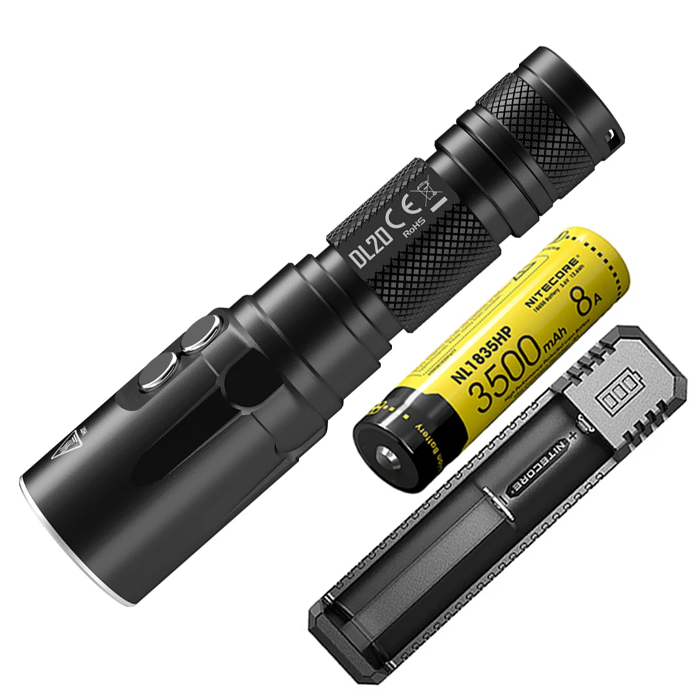Погружной фонарь NITECORE DL20 светодиодный для дайвинга HI V3 макс. 1000 люмен погружной