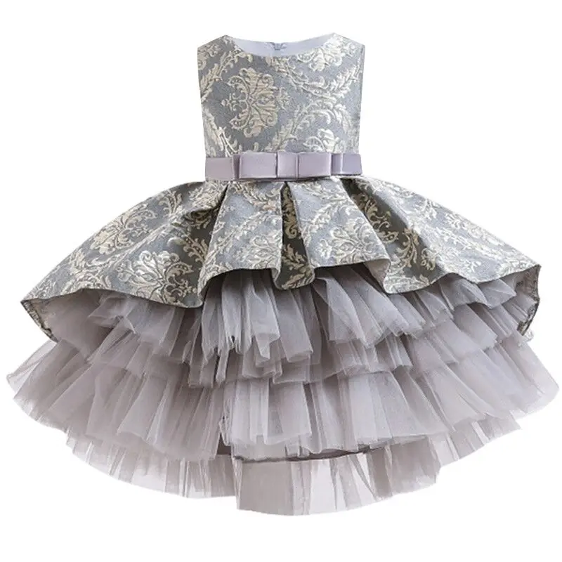 Новое вечернее платье вечерние девочек Летние Детские платья для Детский костюм