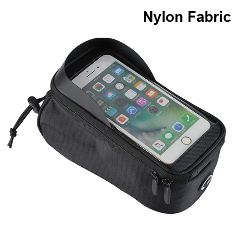 Not Waterproof NEWBOLER 6.5in сумка для велосипеда Чехол для мобильного телефона для велосипеда водонепроницаемый рулевой передний Топ труба велоинструменты сумки велосипедные аксессуары - Цвет: Not Waterproof