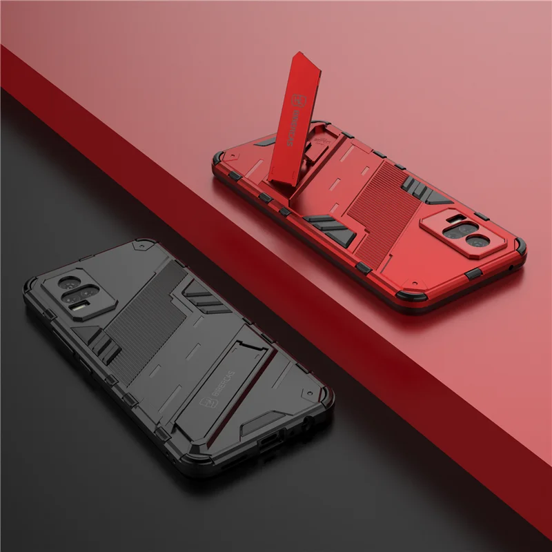 Protective Case For Vivo Y73 Case For Vivo Y73 Cover Armor Hard Rubber Invisible Bracket Funda Holder Cover For Vivo Y73