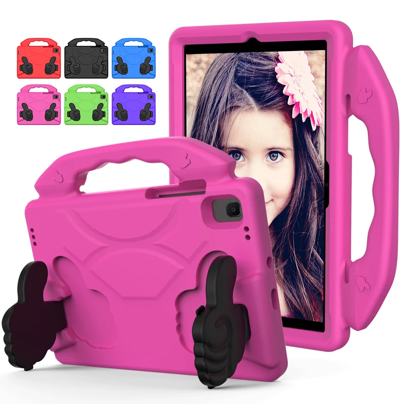 

Thumb Stand Shockproof Case For Samsung Galaxy Tab A7 10.4 2020 SM-T500 SM-T505 SM-T507 10.4" Kids Safe EVA Protective Cover