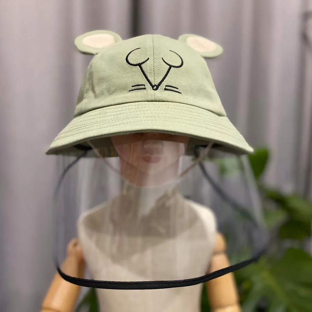 Защитная шапка с защитой от капель мультяшная детская Рыбацкая для раковины