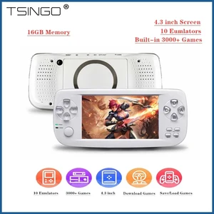 Игровая консоль TSINGO PAP KIII, 16 ГБ, 64 бита, 3000 встроенных классических игр, многофункциональная, с поддержкой AV выхода K3