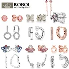 Женские серьги из серебра 925 пробы с логотипом, осень 2020