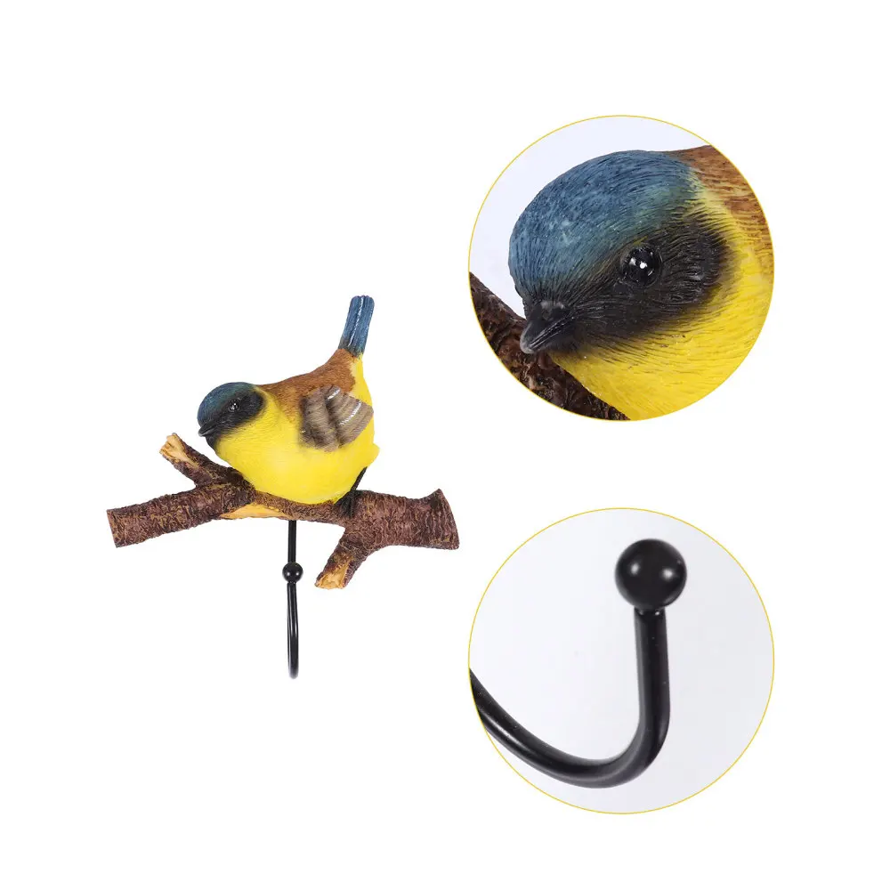 

Resin Bird Wall Hook Coat and Hat Hook Decorative Hanger Home Ornament