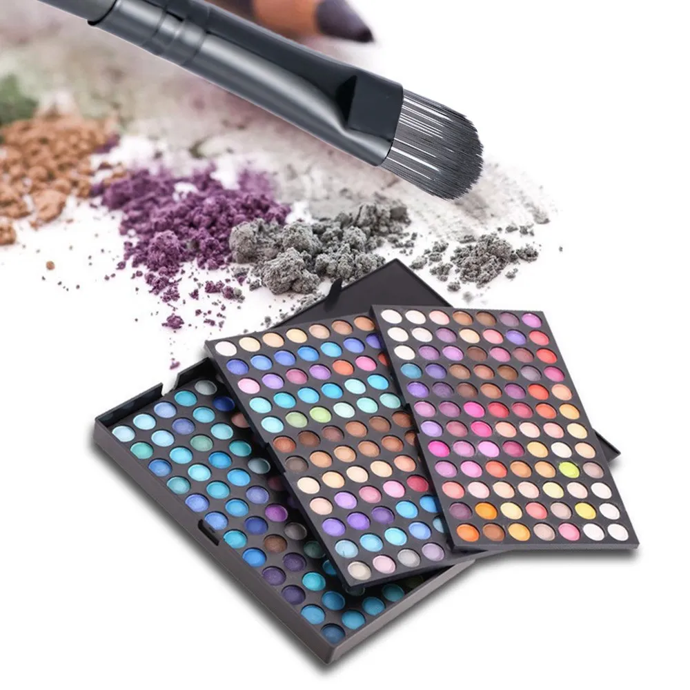 Popfeel 252 Цвета Палитра теней для век макияж мерцающие тени набор длительный