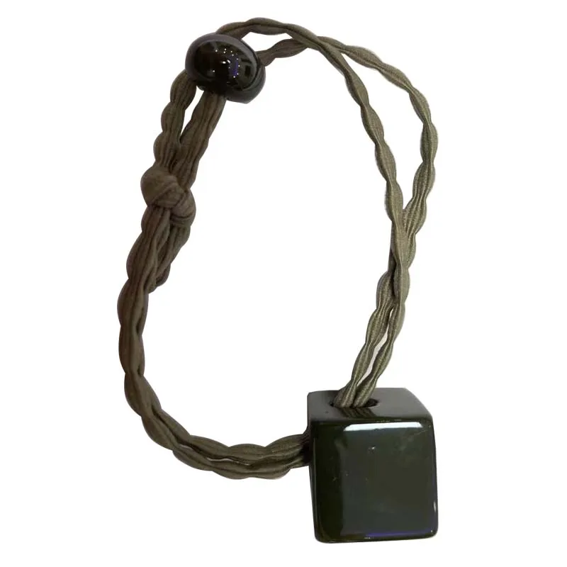 

High Quality Hot Selling Square& Round ball Acrylic Decor Hair Band Fashion Hair Rope for Women Girls Elegant