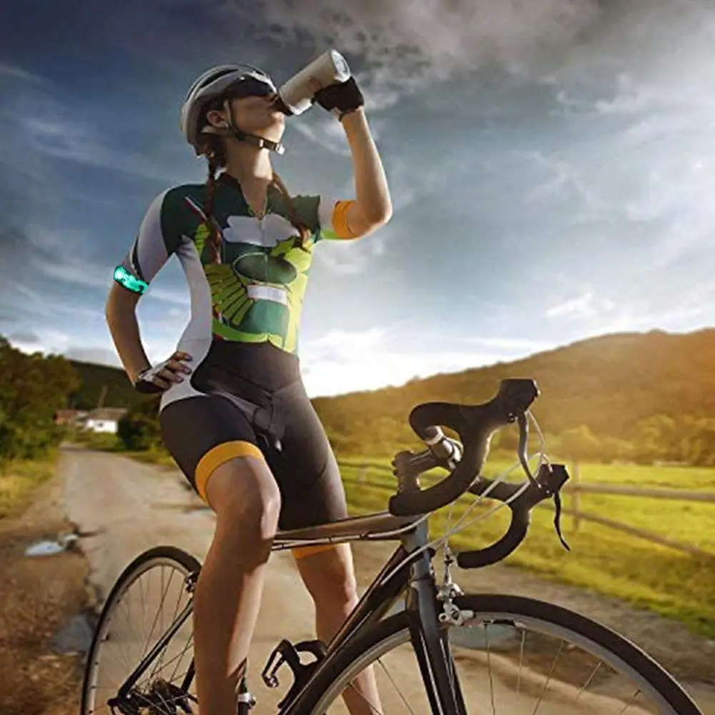 

LED Armband Adjustable Wristband Reflective Flashing Glow Safety Light Strips Bracelet Biking Walking Jogging For Night