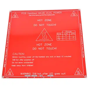 2020 модернизированная Подогреваемая кровать MK2B PCB Heatbed Dual 12V 24V Red MK2 B Hot HotBed 3D принтеры часть тепла 214 мм x 214 мм аксессуары