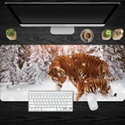 Коврик для мыши с рисунком тигра, размер XL, 900x400 мм, для игровой мыши, большой коврик для мыши, коврик для рождественской клавиатуры