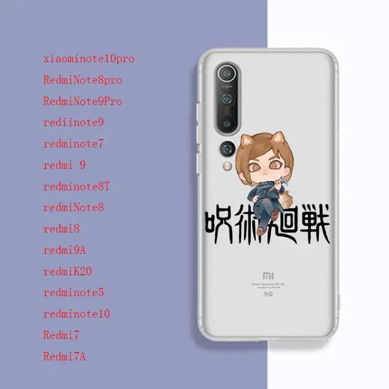 

Conjure Back Phone Case Transparent Phone Case For Redmi Note8T Note7 7A 9A Xiaomi Note10pro