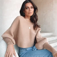 2021 women sweaters autumn batwing long sleeve winter tops loose knitted jumper pull femme thick warm female pullover