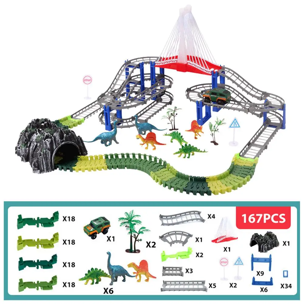 Набор игрушечных треков динозавров 171 шт./167 шт. | Игрушки и хобби