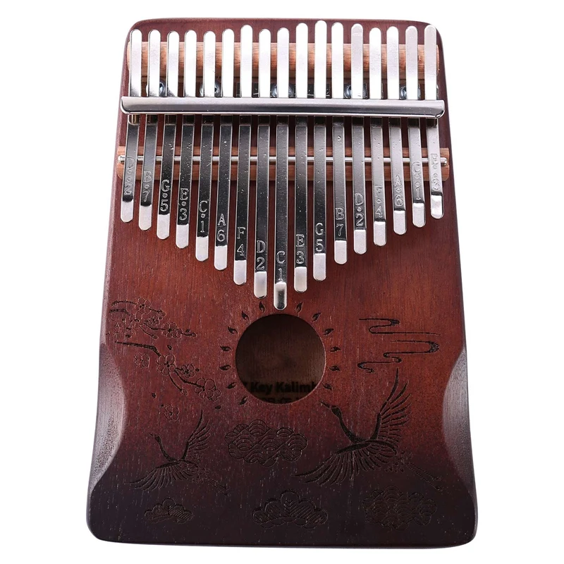 

Высококачественный музыкальный инструмент Kalimba из акации, Пальчиковое пианино с 17 клавишами, улучшенная музыкальная защита для рук