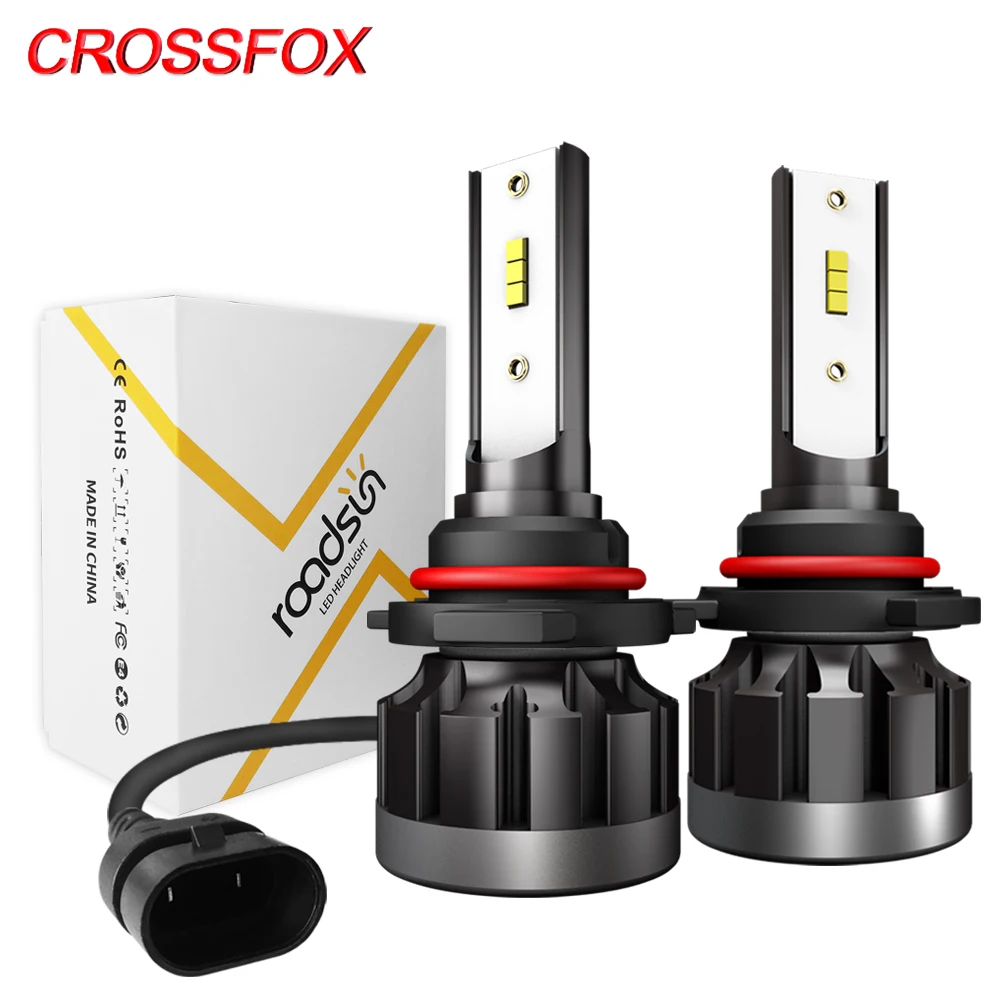 CROSSFOX огни H4 светодиодный H7 9006 HB4 HB3 9005 H11 H1 H8 H9 Светодиодный прожектор лампы