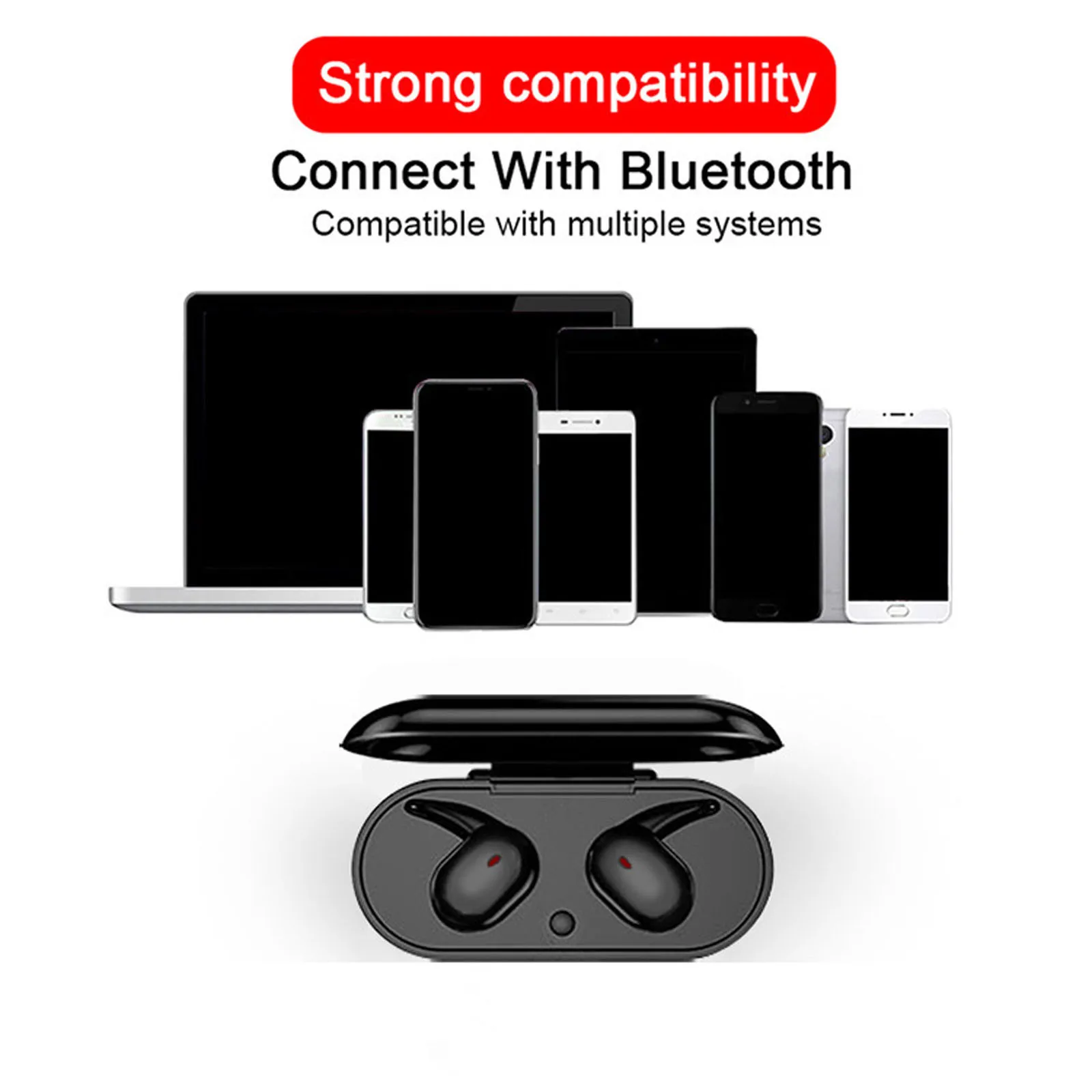 450 мАч Новый беспроводной Bluetooth 5 0 True беспроводная гарнитура глубокие басы для