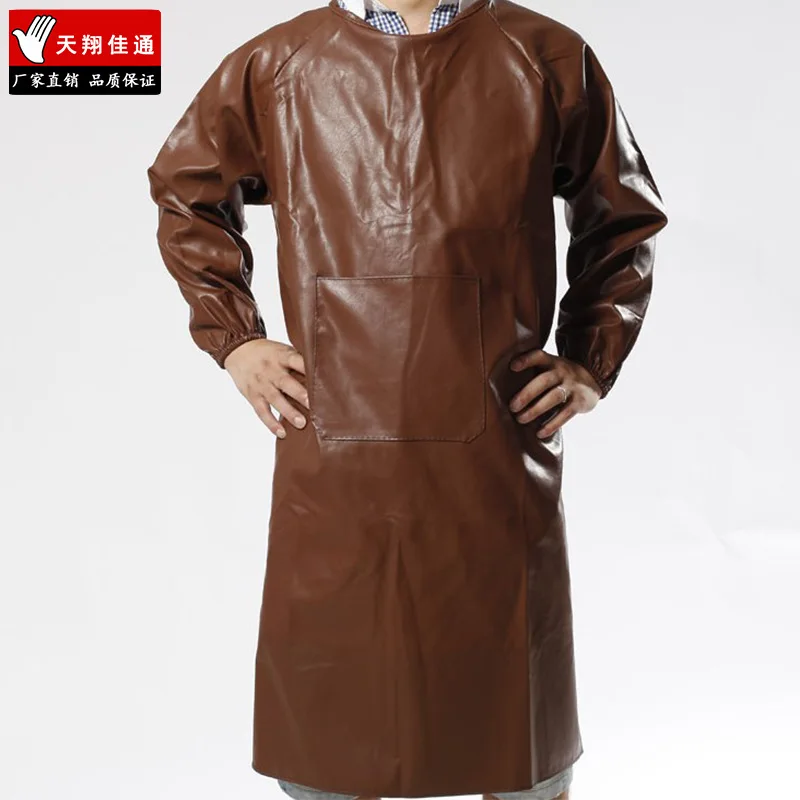 Водостойкий износостойкий фартук из искусственной кожи для защиты от пятен