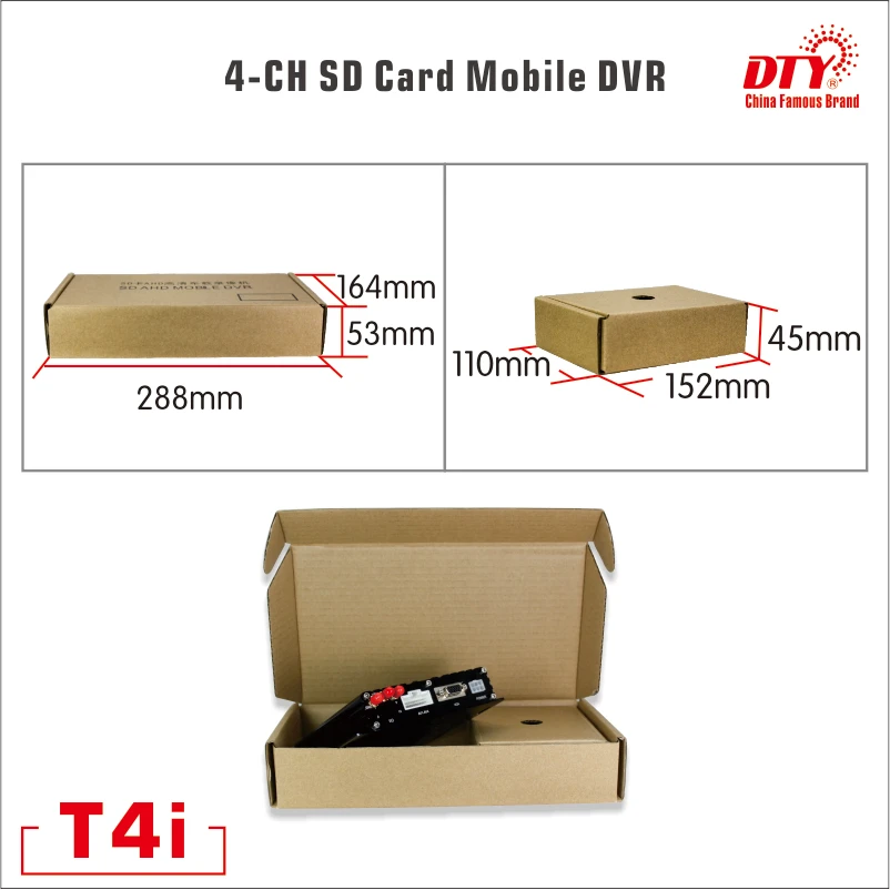 4CH SD-карта 720P HD Mobile DVR сертификация CE | Безопасность и защита