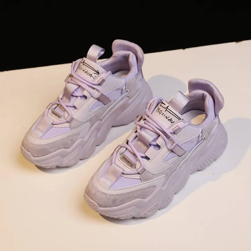 

Women Wave Bottom Platform Sneakers,Casual Lace Up Thick Sole Shoes,Tennis Shoe,Running Shoes,Size 35-40