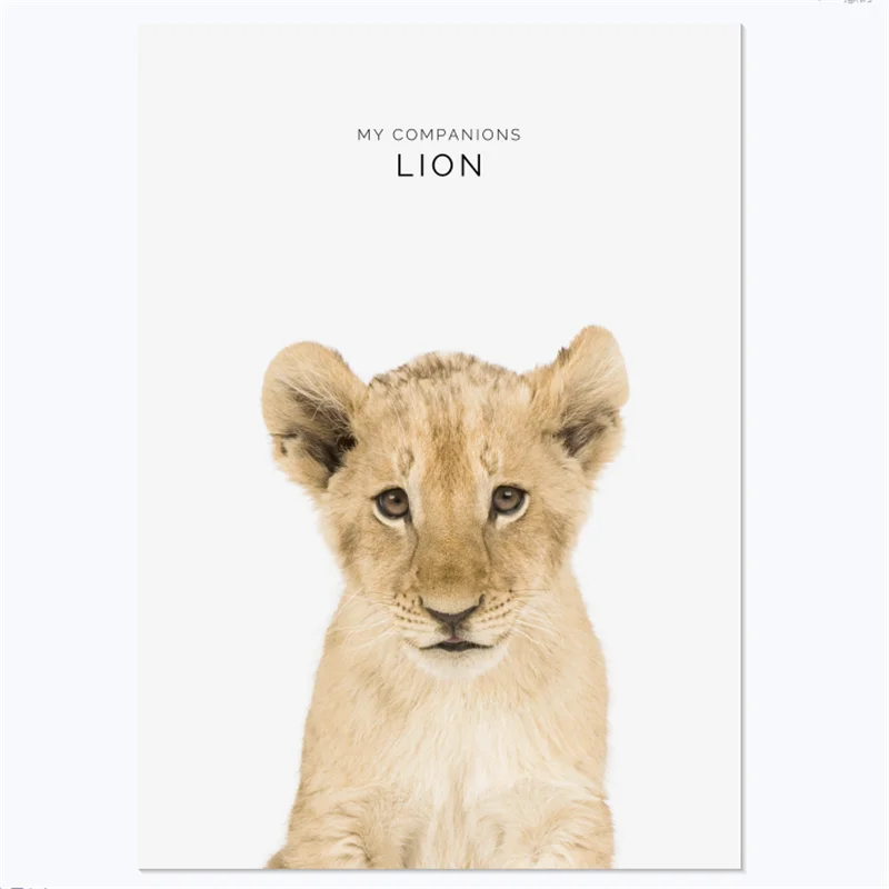 Детские постеры с животными и принтами Rabbit олень картина слона на холсте детская