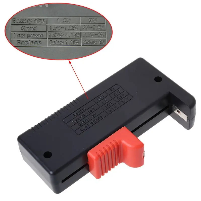 

Universal Battery Tester AA AAA C D 9V Button Cell Checker Volt Tester Checker