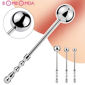 Анальная пробка из нержавеющей стали, металлический фаллоимитатор, анальная пробка маленького, среднего и большого размера, интимные товары для геев, анальная пробка с увеличением ануса