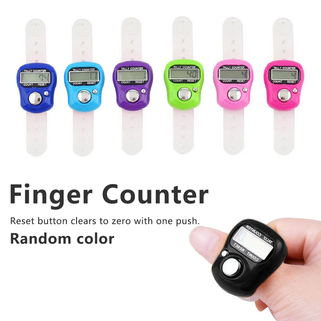 1 предмет Новинка Счетчик пальцев маркера стежка ЖК-дисплей цифровой Дисплей с