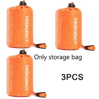 3pcs emergency storage bag waterproof outdoor survival camping hiking pack reusable multifunction emergency sleeping bags tools