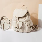 Холщовая японская дикая Студенческая школьная сумка Милая простая женская сумка через плечо ins beam mouth drawstring