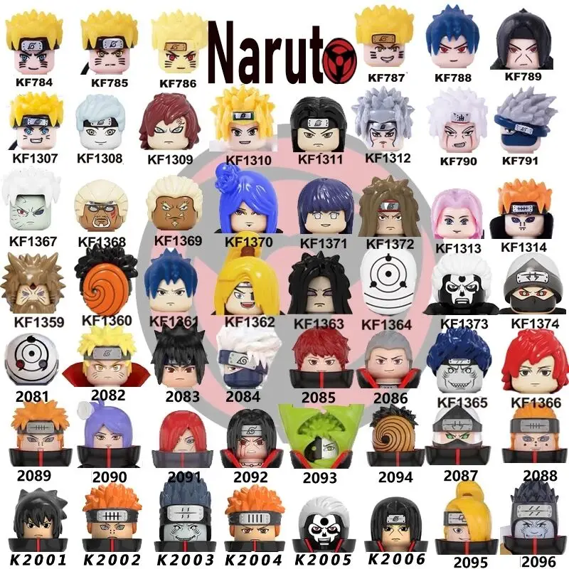 

Famous Anime Building Blocks Bricks Uzumaki Uchiha Sasuke Jiraika Figures For Children Toys KF6078 KF6112 KF6118 KF6119