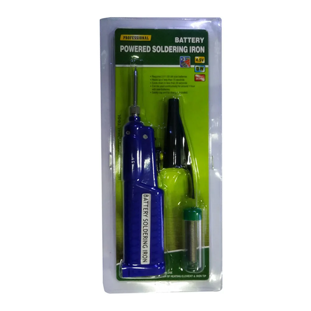 

Professional 4.5V 8W Batterys Powered Soldering Iron with Protective Cap