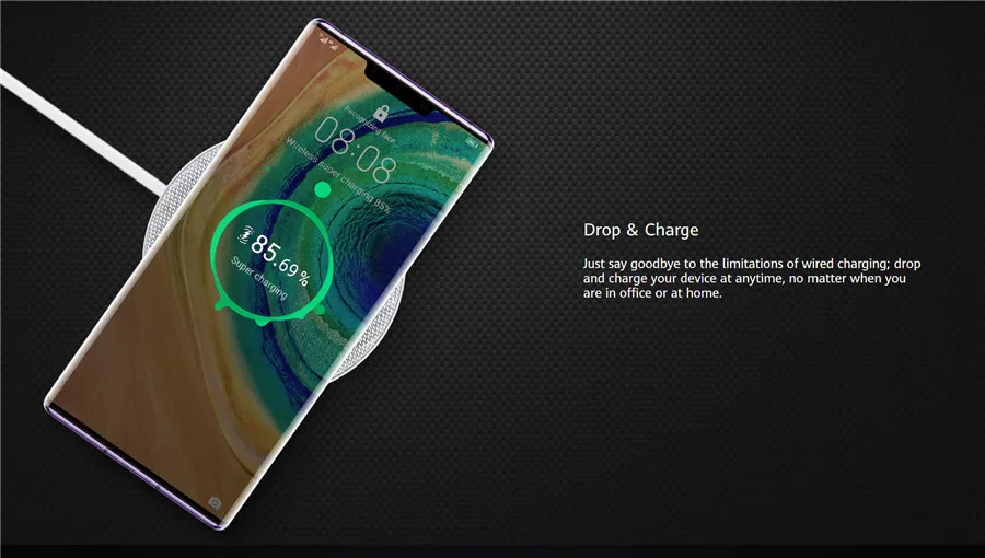 Беспроводное зарядное устройство HUAWEI SuperCharge(макс. 27 Вт