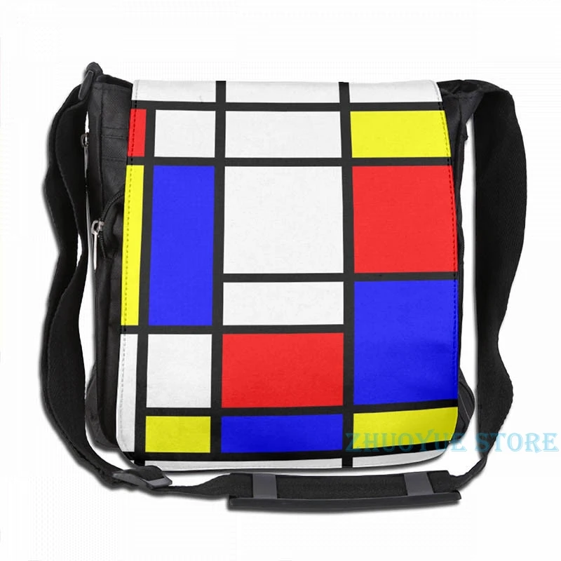 Забавный графический принт Mondrian (4) рюкзак с USB-зарядкой для мужчин и женщин