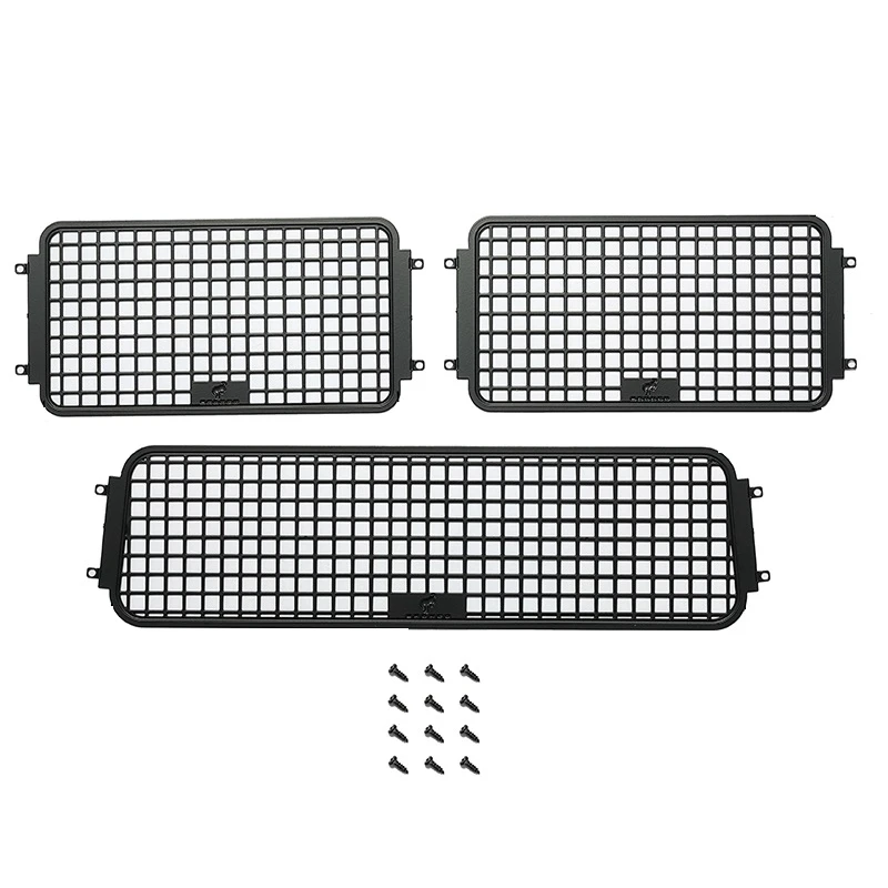 

Металлическая стереоскопическая сетка для окон, защитная сетка для Traxxas TRX4 92076-4 Ford Bronco 1/10, обновленные детали для автомобиля на гусеничном х...