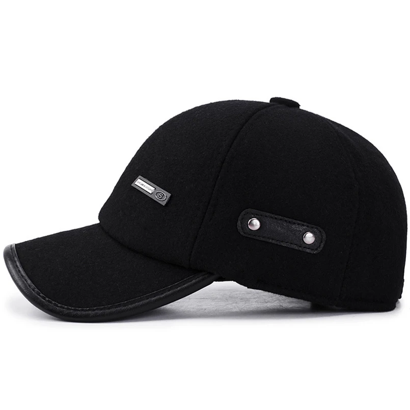 Новинка 2022 зимняя мужская кепка для папы бейсболка фетровая плотная русская