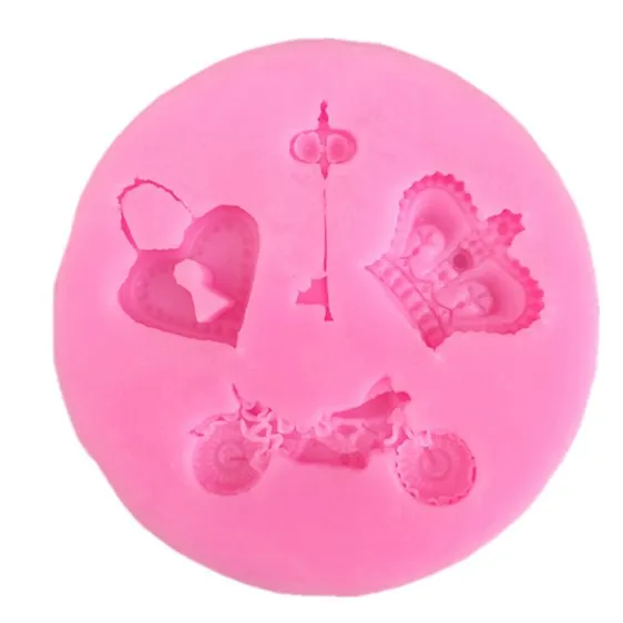 Сделай сам Мотоцикл Ключ Корона любовь замок форма кухонный инструмент для